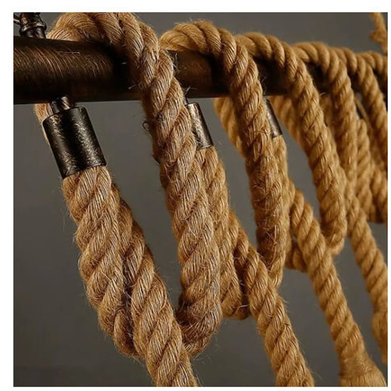 麻 ロープ ペンダントライト 吊り下げ ヴィンテージ風 インテリア 装飾
