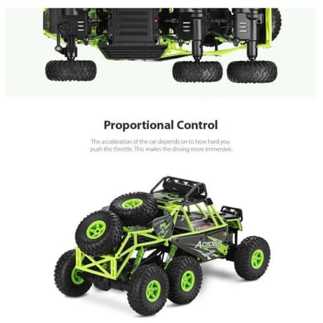 Wltoys 18628 1/18 2.4G 6WD 電動オフロード ロック クローラー RC バギーカー RTRクライミング ホビー