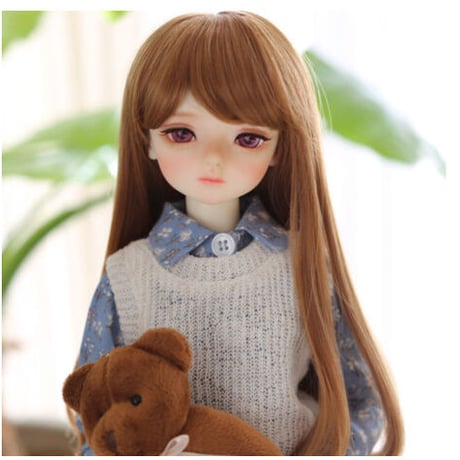 球体関節人形 BJD 1/4 美人 美少女 物静か フルセット 本体＋眼球＋服＋靴＋ウィッグ メイクアップ済み 美女 女の子 カスタムドール 人気 42cm 選べる2色