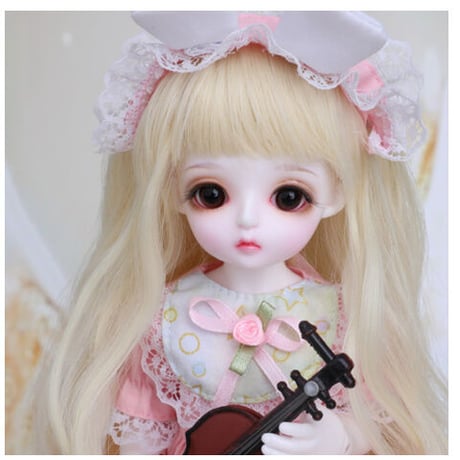 球体関節人形 1/6 フルセット BJD 本体＋眼球＋服＋靴＋ウィッグ＋メイクアップ済み カスタムドール 幼女 ピンク色 洋服 可愛い 26cm 選べる2色