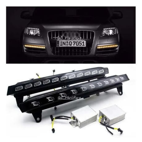 アウディ Audi Q7 2007-2009 LED DRL デイライト ポジションライト ＬＥＤカスタム