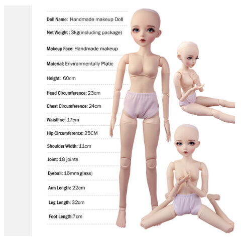 全セット プリンセス 62cm 人形 球体関節人形 BJDドール 1/3京野Z ロリータプリンセス】 BJD 1/3 球体関節人形 フルセット 60cm 本体＋