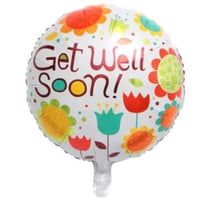 ロゴ風船  "GET WELL SOON"  50個セット 飾り デコレーション お見舞い パーティ ふうせん バルーン ヘリウム