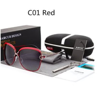 BARCUR 偏光サングラス レディース 人気 UV400 紫外線99％カット 偏光レンズ ファッション 高性能 かわいい アウトドア 運転におすすめ 海外高級ブランド 選べる5色★