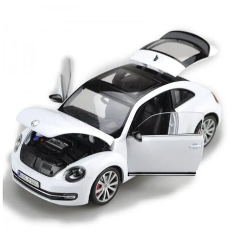 1/18 2012 VW フォルクスワーゲン ニュービートル ダイキャストカー ２色展開 白 黄人気 趣味 コレクション ミニカー