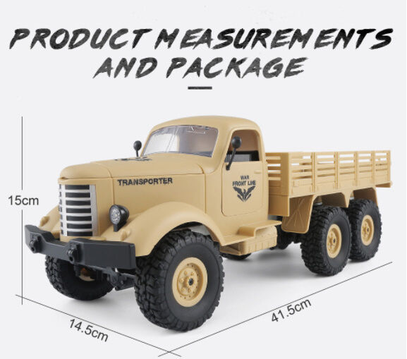 ラジコン オフロード 4WD 軍用トランククローラー JJRC Q61 1/16