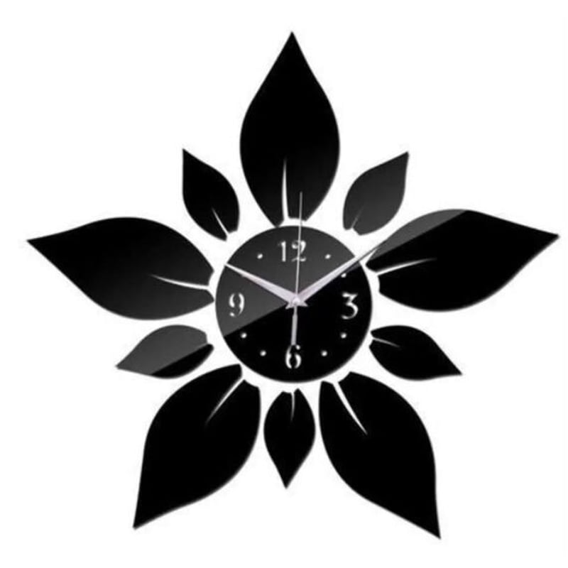 時計 壁掛け ミラーアクリル フラワー 花 北欧モダン スタイル 時計 壁掛け ミラーアクリル フラワー 花 北欧モダン スタイル