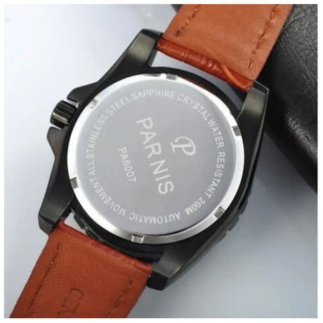 Parnis 自動巻 機械式腕時計 メンズ ダイバー 43mm 200m防水 日本ミヨタ製ムーブメント サファイアガラス