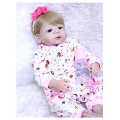 リボーンドール かわいい 赤ちゃん人形 プリンセスガール フルボディ柔らかいシリコーン 約22インチ 約55センチ