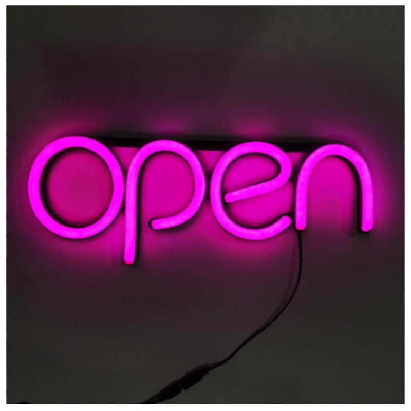 ネオンサイン】 『OPEN』 オープン ネオンライト 営業中 【店舗