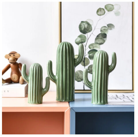 ETもどき様サボテン インテリア 雑貨 3点セット 大2 小1 株式会社ヘッズ Amazon.co.jp: Yyiingkku ガラスサボテン置物 ミニチュアグッズ