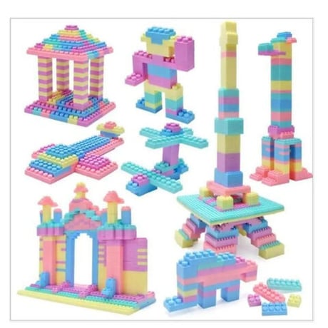 レゴ互換 マカロンカラー ブロック 1008ピース パステル カラフル 組み立て ブロック LEGO互換品 おもちゃホビー 誕生日プレゼント