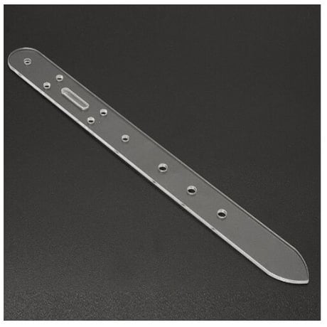 レザークラフト  5個 セット アクリル ベルト ビレット バックル ヘッド エンド テンプレート