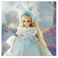 球体関節人形 BJD 衣装付 お姫様 お嬢様 女の子 プリンセスドール 60cm 美しい フランス人形/西洋人形/SD 金髪 美少女 ブルーリボン ドレス