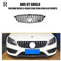 ベンツ フロントバンパーグリル ダイヤタイプ デコレーション カバー W205 AMG GTR スタイル マイバッハ クローム 限定 BENZ