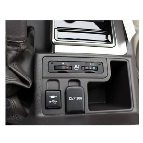 ギアとusb充電ソケット用カバー ステンレス鋼 トヨタ ランドクルーザープラド 150 FJ150 LC150 2018 カーアクセサリー TOYOTA 社外品