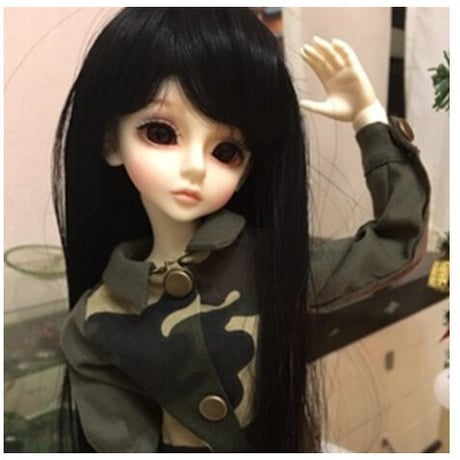 球体関節人形 美しい 女の子 1/4 本体＋眼球＋メイクアップ済み BJD カスタムドール かわいい 美女 目元パッチリ 大きい目 選べる4色