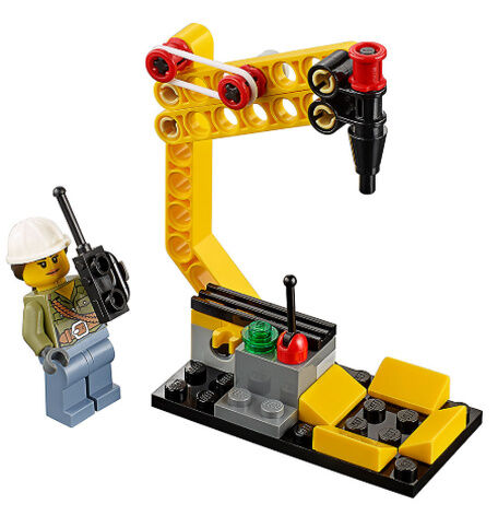 レゴ互換 LEGO シティ 火山調査隊のヘリコプター 60123 ミニフィグ