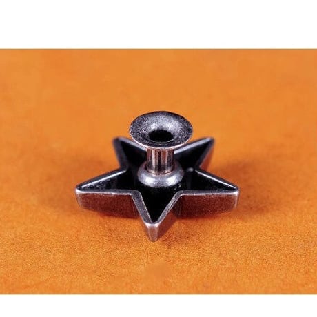 レザークラフト 30個セット スター メタル リベット スタッズ 5/8 (15 mm) 革 財布 ベルト コンチョ