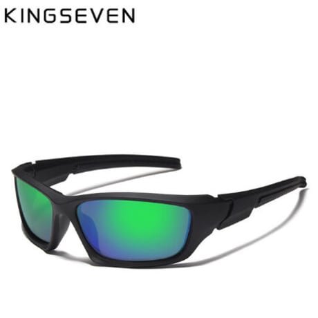 【ゴーグルタイプ】 KINGSEVEN 偏光サングラス メンズ TR90フレーム ヴィンテージ UV400 ポラロイド デザイナー   軽量 海外トップブランド 高級 【選べる3色】