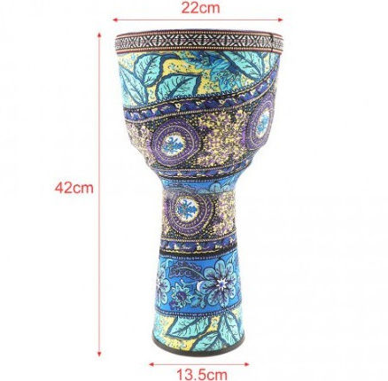 ブルー アフリカ 民族楽器 ジャンベ | World Planet Market