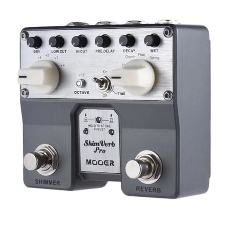 MOOER ShimVerb デジタル エフェクト ギター ペダル フットスイッチ エフェクター リバーブ エレキ