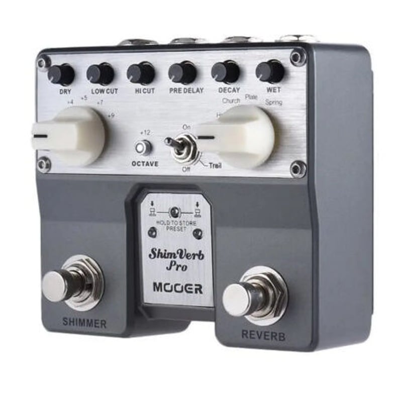 MOOER ShimVerb デジタル エフェクト ギター ペダル フットスイッチ