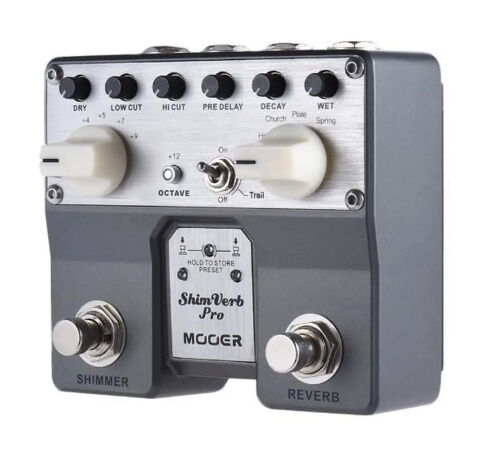 MOOER ShimVerb デジタル エフェクト ギター ペダル フットスイッチ