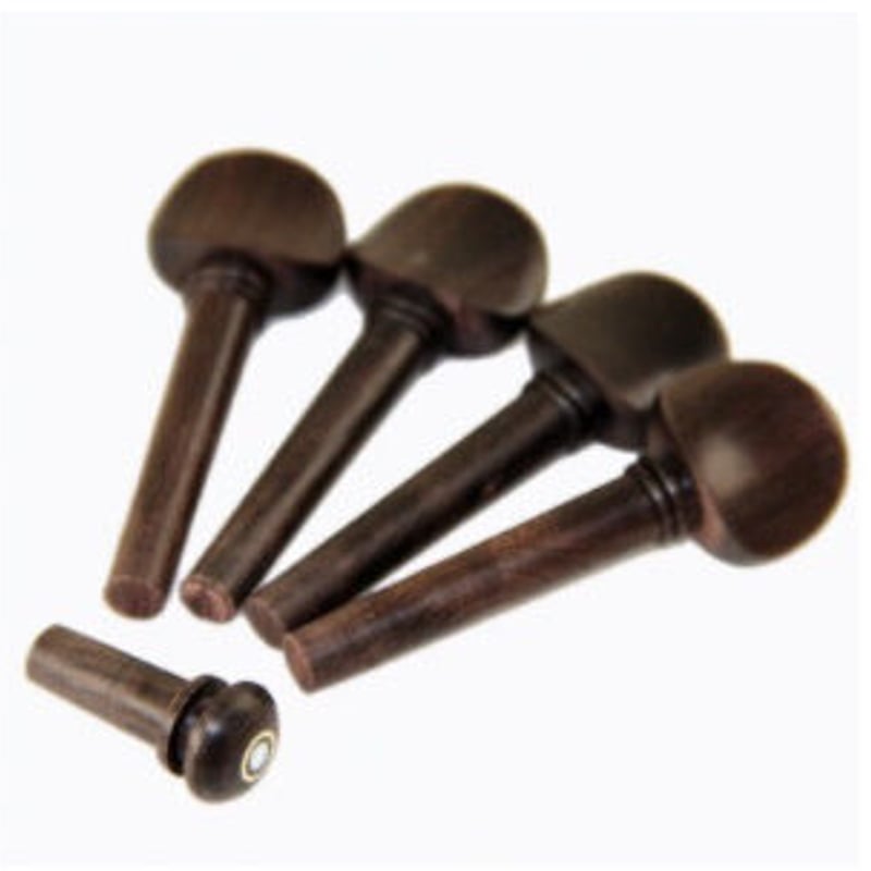 4/4 バイオリン ポリッシュ 黒檀 ペグ エンド ピン | World Planet Market