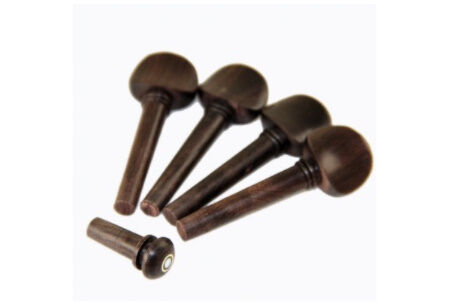 4/4 バイオリン ポリッシュ 黒檀 ペグ エンド ピン | World Planet Market