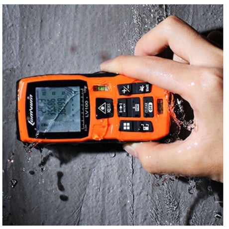 LOMVUM レーザー距離計 最大距離 100m小型 IP54 防水 デジタル ファインダー ポケットサイズ コンパクト バッテリー駆動 DIY 業務用 安い 高品質 高性能 人気