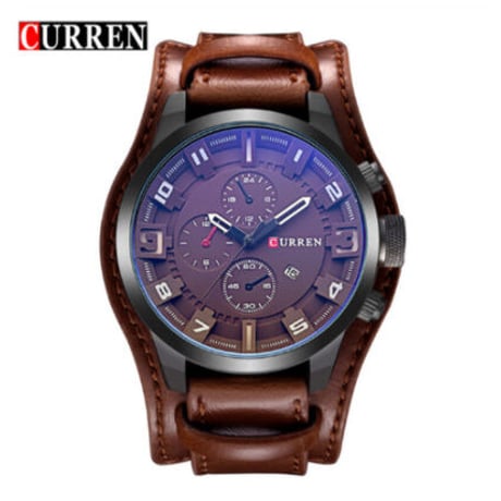 CURREN カレン 腕時計 メンズ 防水 レザーベルト ビジネス 日本製クォーツ 海外高級ブランド 5色展開