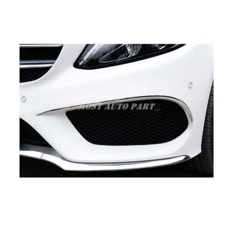 ベンツ Benz CLA C117 AMG フロント バンパー トリム ガーニッシュ 1セット シルバーカラー