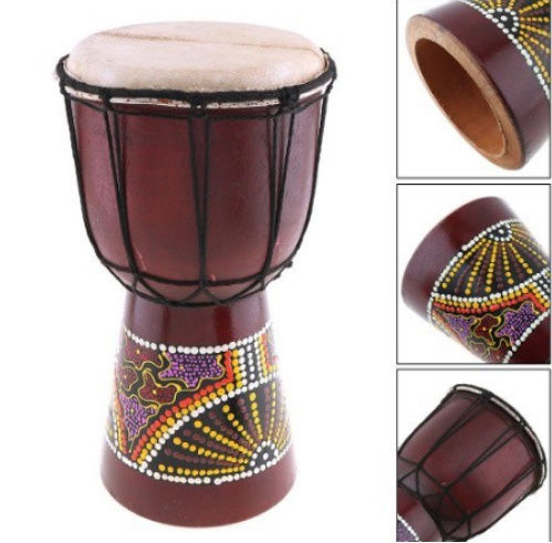 6インチ 木製 アフリカ ジャンベ | World Planet Market