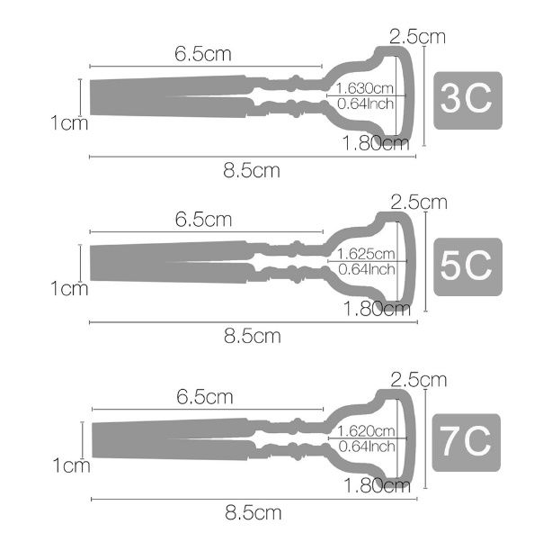 トランペット マウスピース 3C 5C 7C セット | World Planet Market