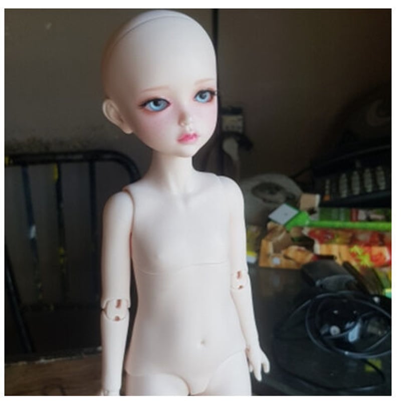 球体関節人形 ノーメイク 女の子 本体＋眼球 BJD 1/6 ロニー