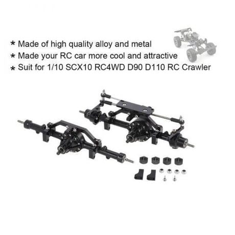 1/10 D90 RC4WD用メタル合金フロントアクスルリア アクスルYota II RCクローラー