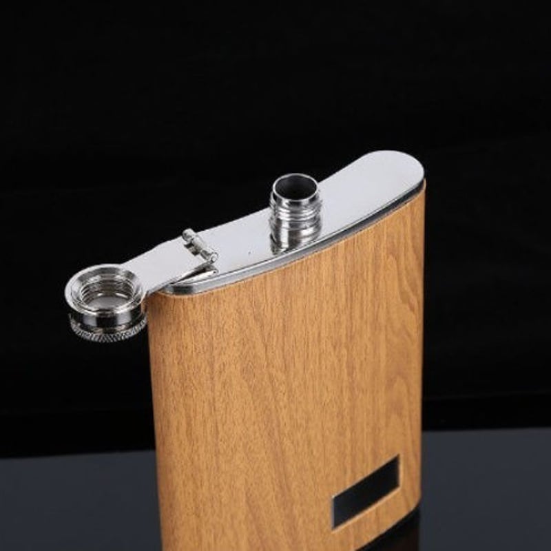 9 オンス ステンレス鋼 ヒップ フラスコ 1 漏斗 4 カップ セット