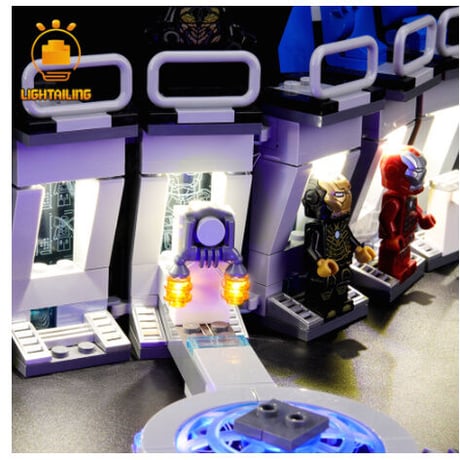 レゴ スーパー・ヒーローズ アイアンマンのホール・オブ・アーマー 76125 互換 LEDライトキット バッテリーボックス ライトアップ セット