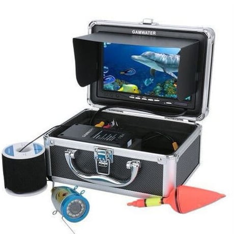 50Mケーブル GAMWATER 7インチモニター 1000tvl 水中カメラ 水中釣りカメラキット 12赤外線LEDライト 釣りカメラ フィッシング