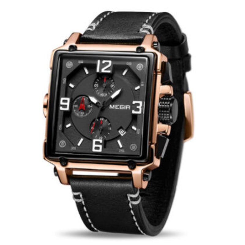 MEGIR クロノグラフ 腕時計新品未使用 Megir Men's Chronograph Analog Quartz Watch with Date