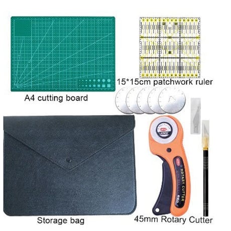 裁縫セット  縫製 ツール  ナイフ  パッチワーク 布 定規 Diy キルティング