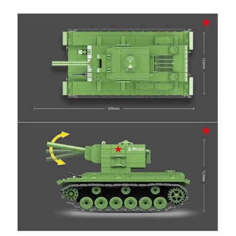 レゴ互換 ソビエト軍 818ピース 戦車 兵士 ミニフィグ パンツァー 軍事 ブロック 武器アクセサリー LEGO互換品 おもちゃ ホビー