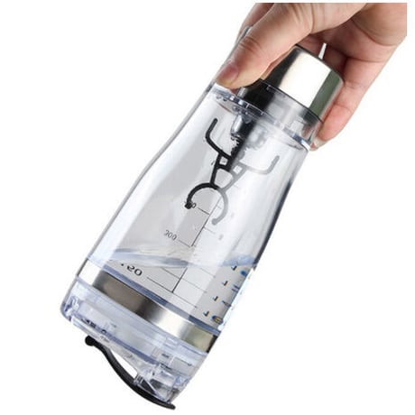 充電式電動シェイカー プロテイン ボトル スムージー USB 450ml ミキサー 自動  洗いやすい ポータブル 電池不要で経済的