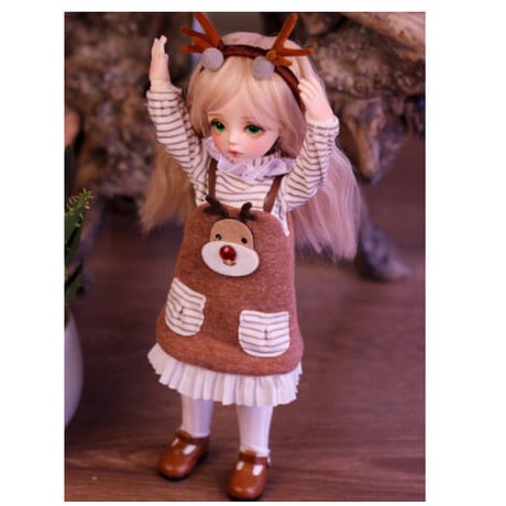 【金髪のパッチリお目目】 BJD 1/6 球体関節人形 美少女 フルセット 30cm 本体＋眼球＋ウィッグ＋服＋靴 メイクアップ済み 女の子 カスタムドール 【大人気商品】