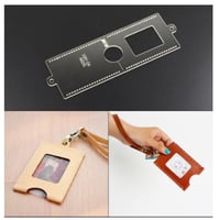 レザークラフト アクリル ミニ カードホルダー パターン 金型 テンプレート ステンシル