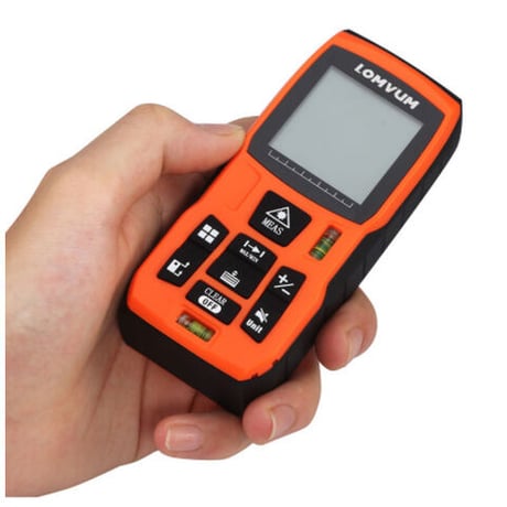 LOMVUM レーザー距離計 最大距離 60m ポケットサイズ IP54 防水 デジタル ファインダー バッテリー駆動 DIY 業務用 高品質 高性能 持ち運び便利 おすすめ 人気