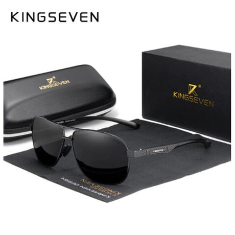 【N7188】 KINGSEVEN 2020 メンズ 偏光サングラス UV400 ポラロイド 高品質アルミニウムフレーム 海外トップブランド 高級 軽量 モデル【選べる3色】