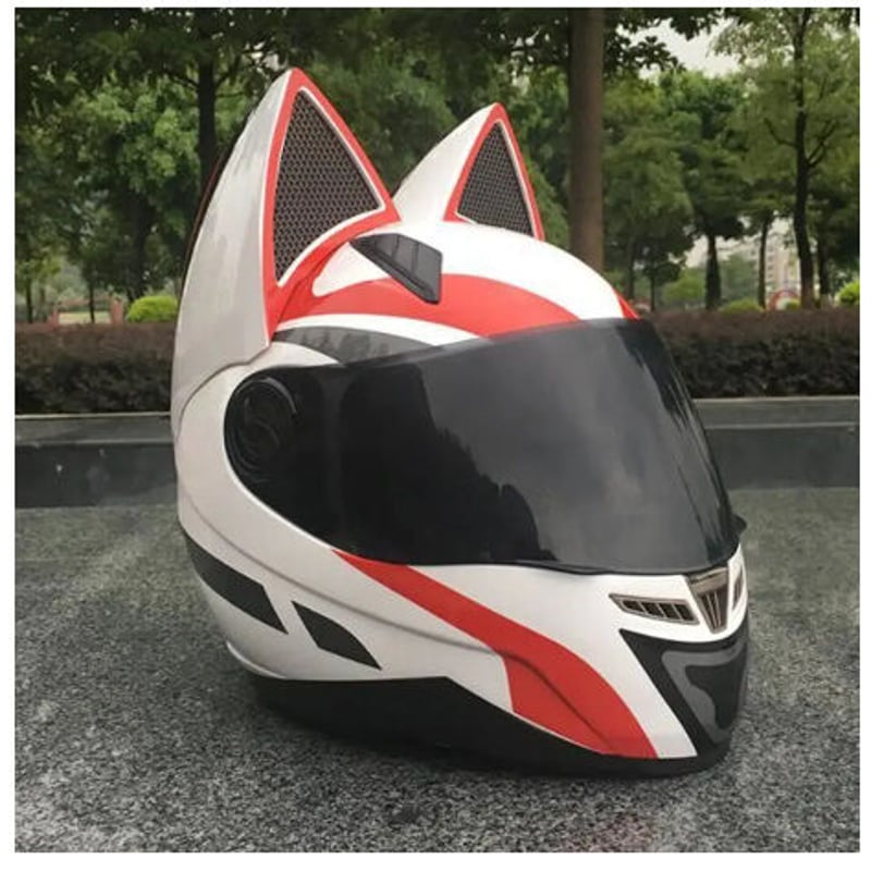 猫耳 フルフェイスヘルメット カラーサイズ選べますシールド