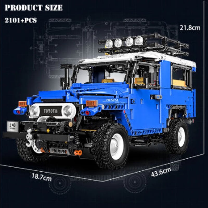 レゴテクニック互換 TOYOTA ランクル トヨタ ランドクルーザー FJ40 